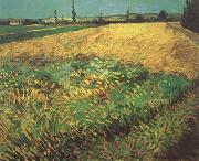 Vincent Van Gogh Wheat Field with the Alpilles Foothills in the Background (nn04) oil painting reproduction